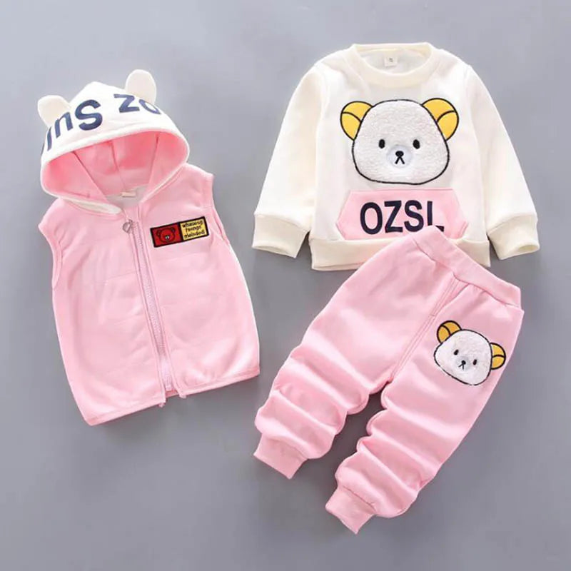 Conjunto de Roupa Infantil Urso