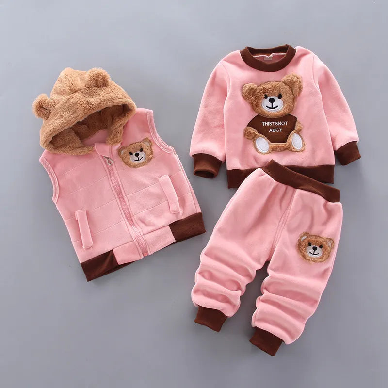 Conjunto de Roupa Infantil Urso