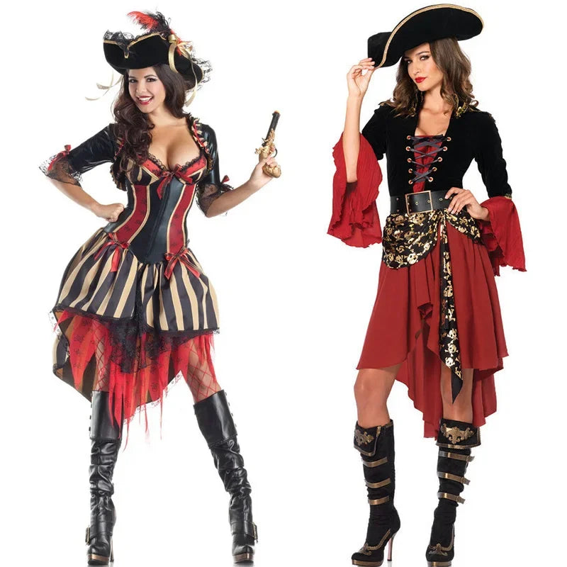 Fantasia de Cosplay de Pirata Feminina