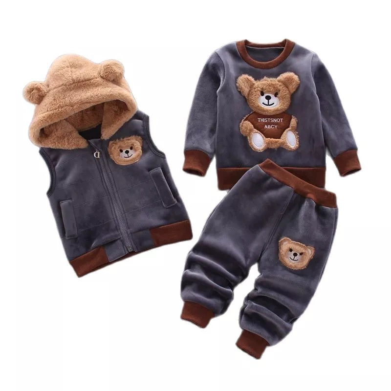 Conjunto de Roupa Infantil Urso