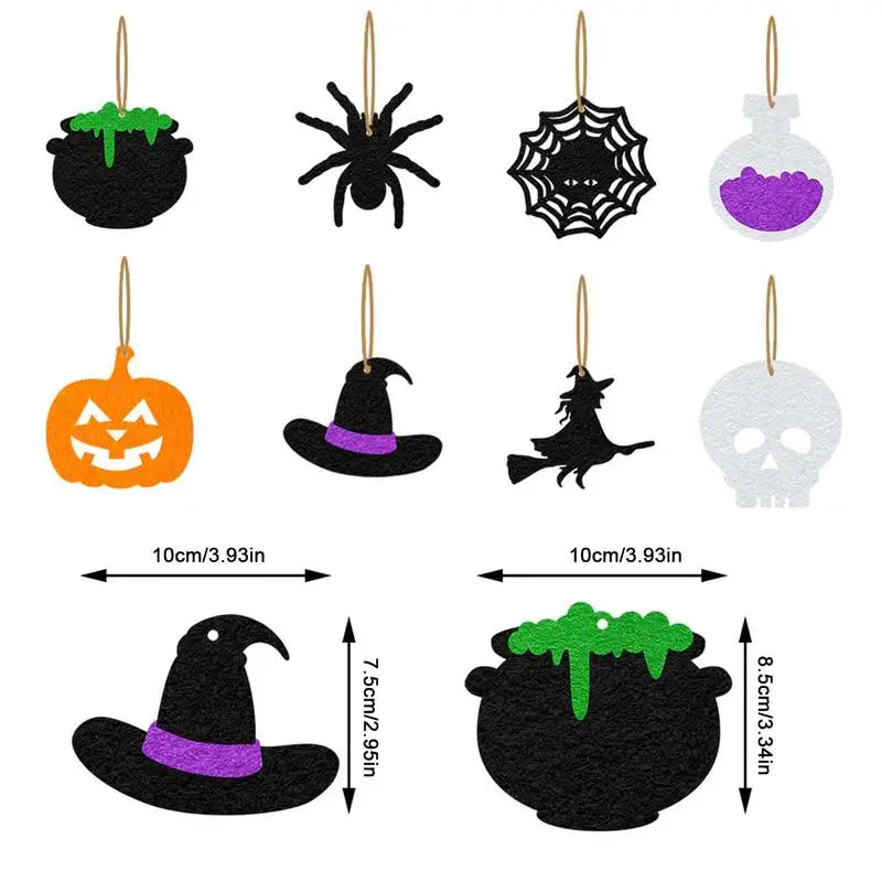 Ornamentos de Halloween (16pçs)