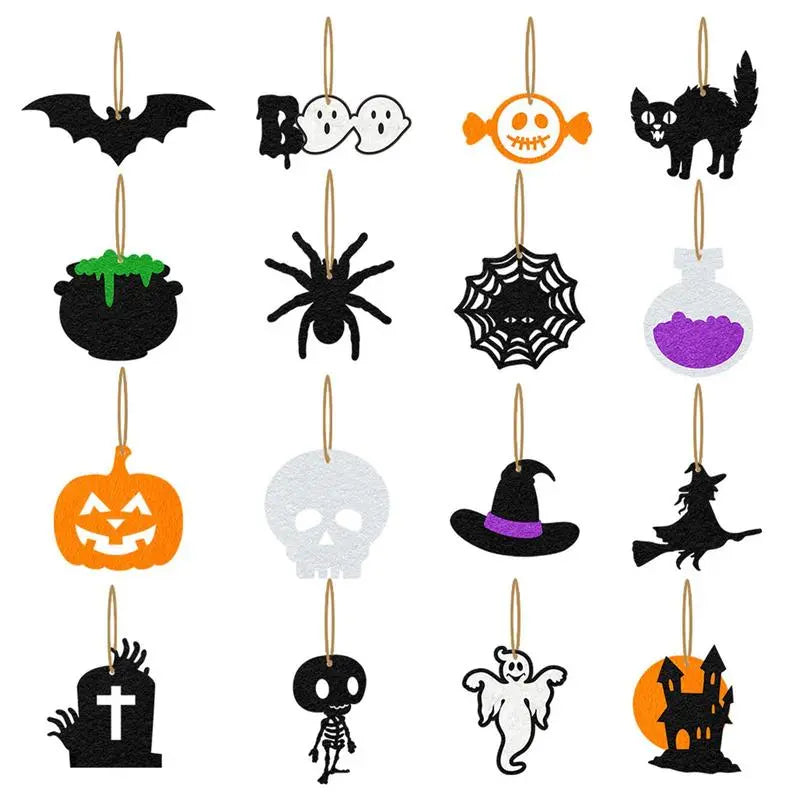 Ornamentos de Halloween (16pçs)