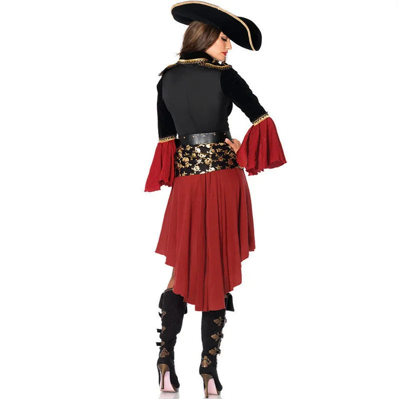 Fantasia de Cosplay de Pirata Feminina