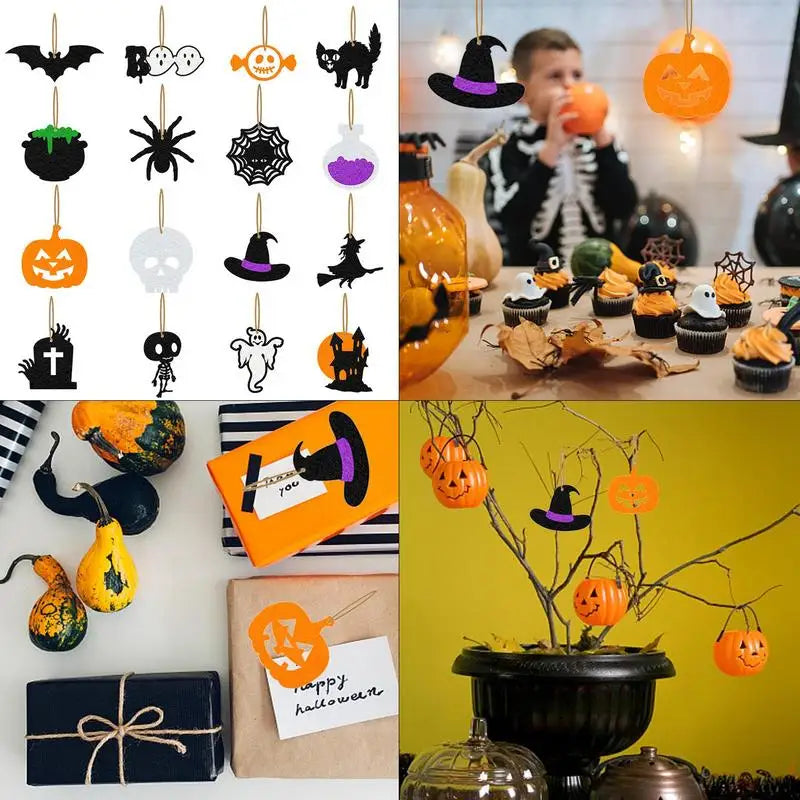 Ornamentos de Halloween (16pçs)